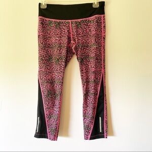 NIKE Drifit Leggings Pink Animal Print Small
